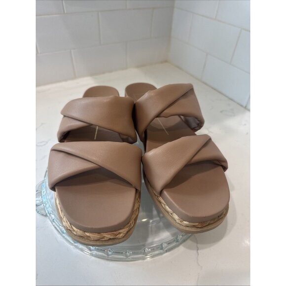 Dolce Vita Beige/Cream Platform Sandals Size 8.5 - Picture 1 of 11